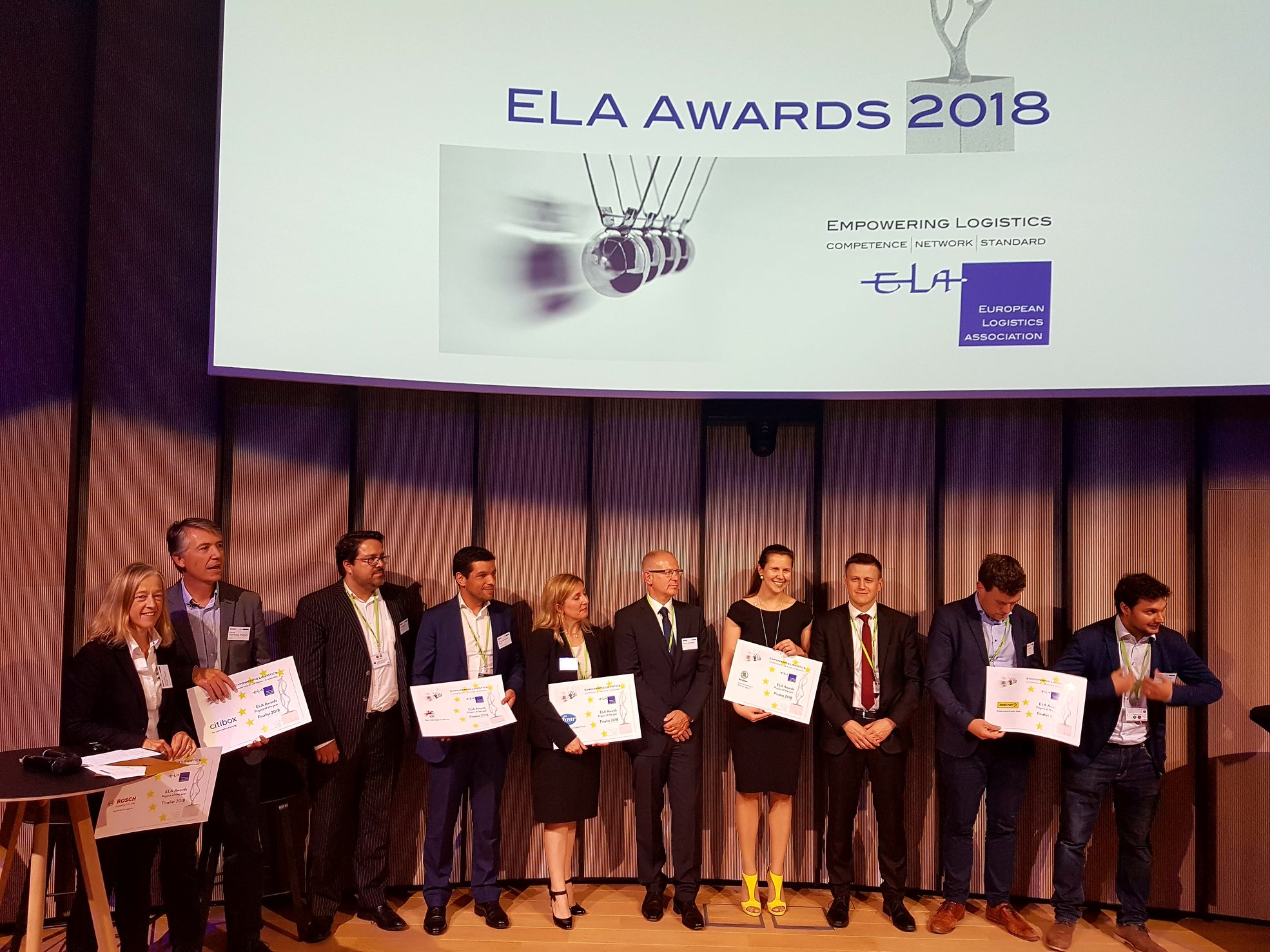 Nejlepší logistické projekty - ELA AWARD 2018